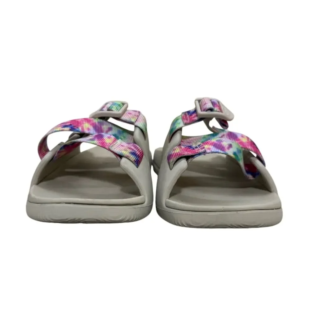 Chaco Chillos Slide Big Kid Tie Dye Sandals Slip-On‎ Junior Girls Size 5